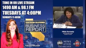 Southern California Business Report with Yvette Walker, and Hilda Kennedy AmPac Business Capital's President and Founder